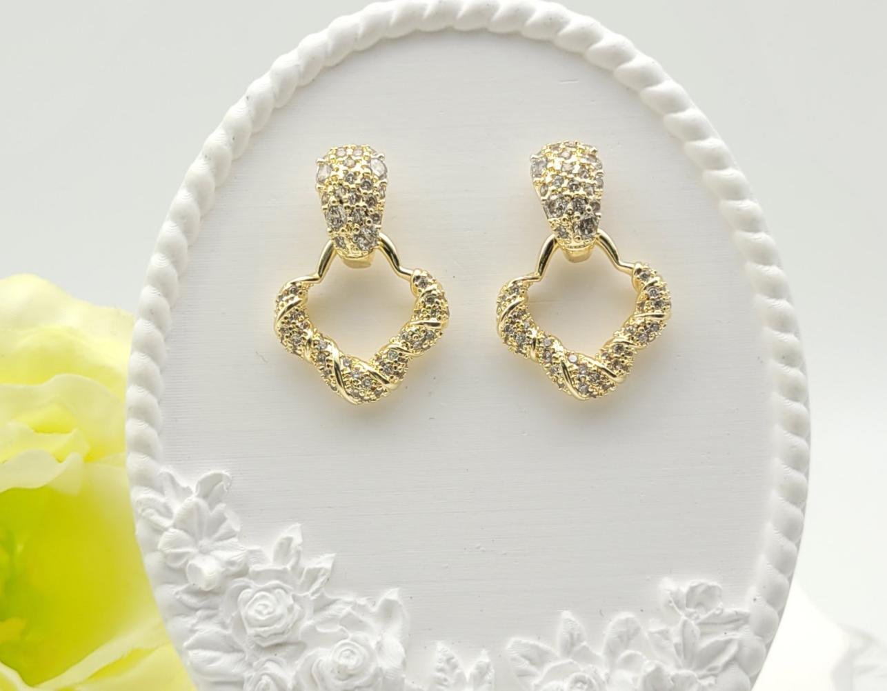 Arete Latón Oro 18K HRE12504027