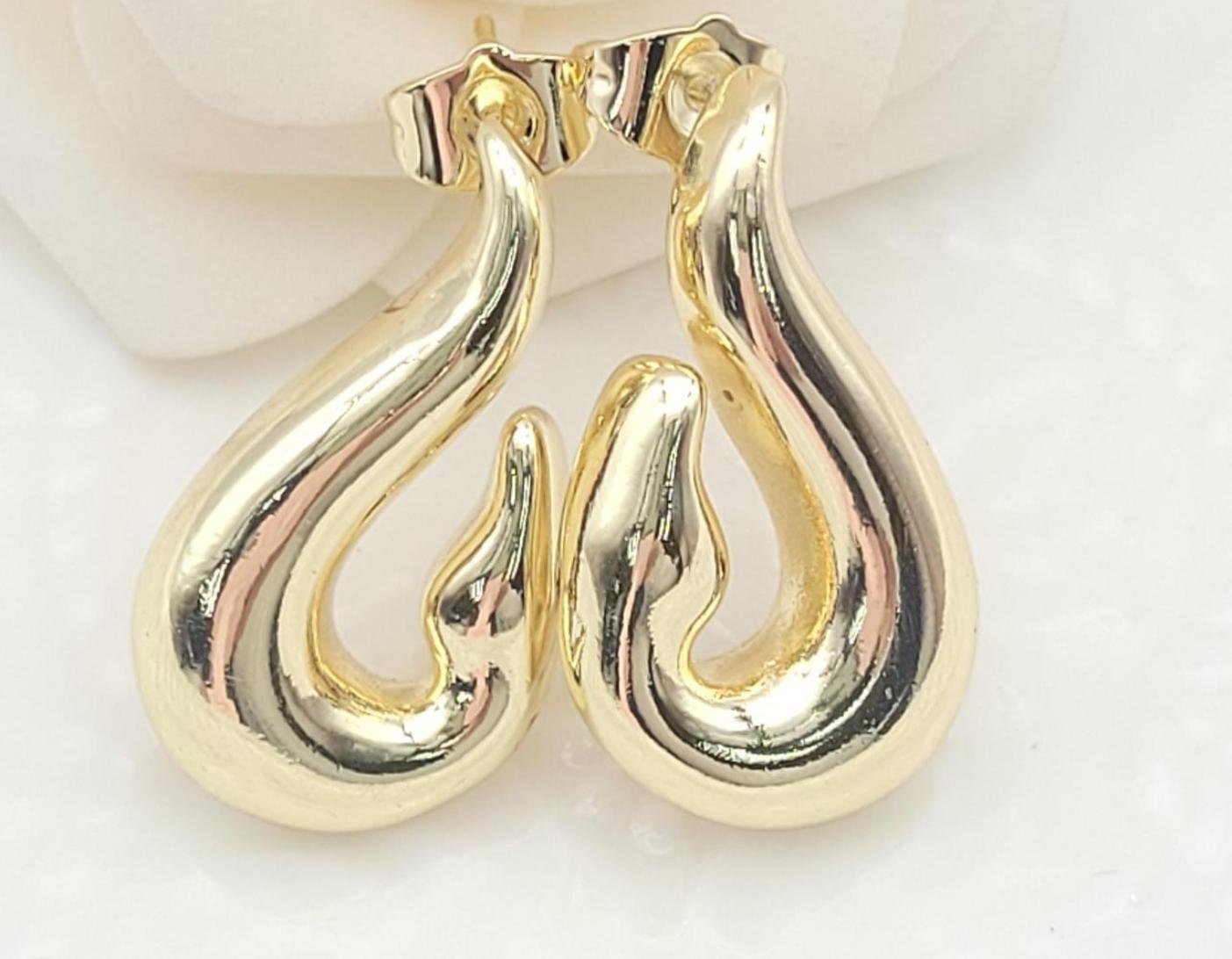 Arete Latón Oro 18K HZE06002940
