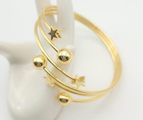 Brazalete Latón Oro 18K JB1800406