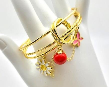 Brazalete Latón Oro 18K JB2100624