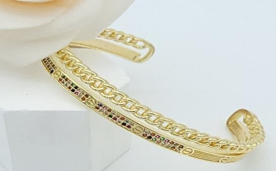 Brazalete Latón Oro 18K JB3200281