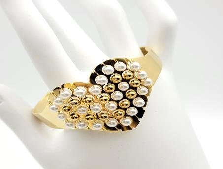 Brazalete Acero Inoxidable Oro 18K JB3500599