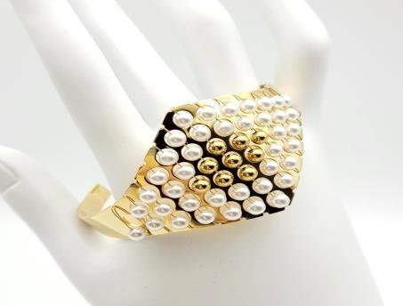 Brazalete Acero Inoxidable Oro 18K JB3500600