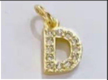 Dije/Colgante JD0320736 – Alfabeto y Números