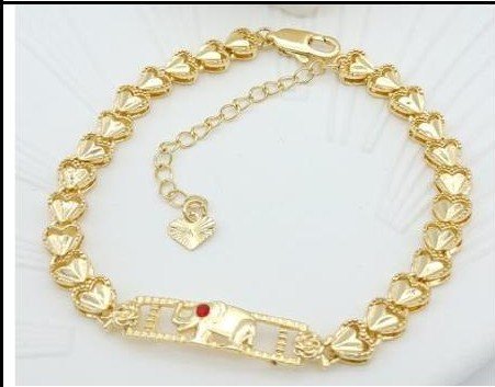 Pulsera Latón Oro 18K - Medida:18+5CM LBr160028
