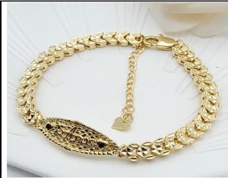 Pulsera Latón Oro 18K - Medida:18+5CM LBr160047