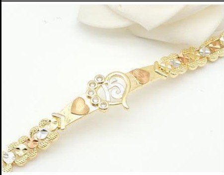 Pulsera Latón Oro 18K - Medida:20+4 CM LBr160052