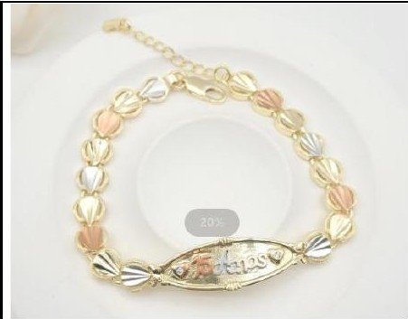 Pulsera Aleación Oro 18K - Medida:20+4 CM LBr160061