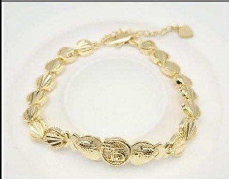Pulsera Aleación Oro 18K - Medida:20+4 CM LBr160063