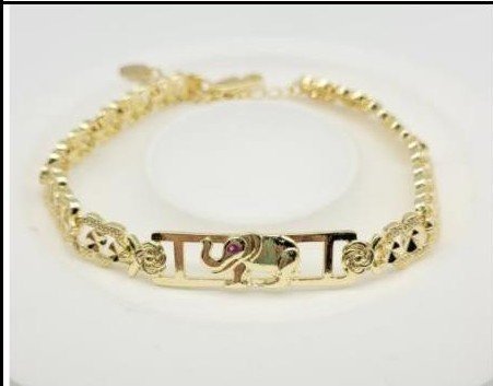 Pulsera Aleación Oro 18K - Medida:20+4 CM LBr160064