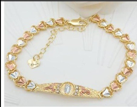 Pulsera Latón 3 Colores - Medida:18+5CM LBr180016