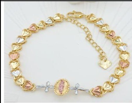 Pulsera Latón 3 Colores - Medida:18+5CM LBr180021