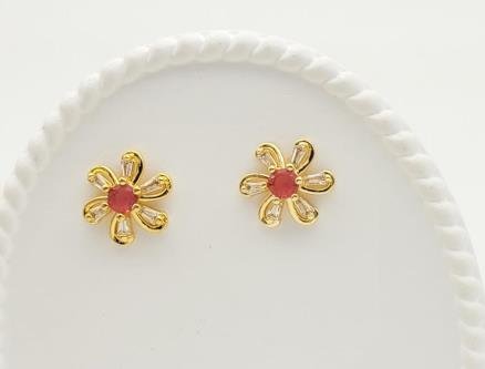 Arete Huggie Baño de Oro 18K