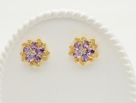 Arete Huggie Baño de Oro 18K
