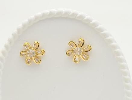 Arete Huggie Baño de Oro 18K
