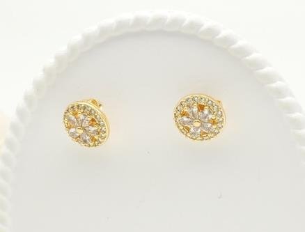 Arete Huggie Baño de Oro 18K