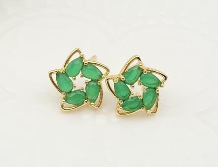 Arete Huggie Baño de Oro 18K