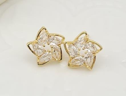 Arete Huggie Baño de Oro 18K