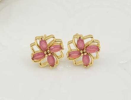 Arete Huggie Baño de Oro 18K