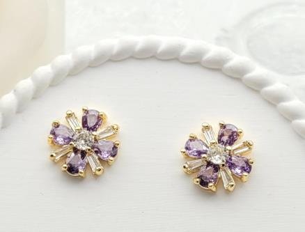 Arete Huggie Baño de Oro 18K