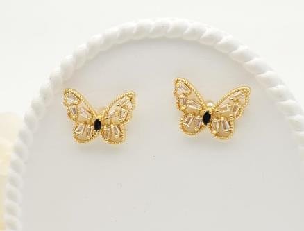 Arete Huggie Baño de Oro 18K