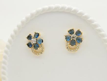 Arete Huggie Baño de Oro 18K