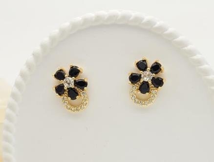 Arete Huggie Baño de Oro 18K
