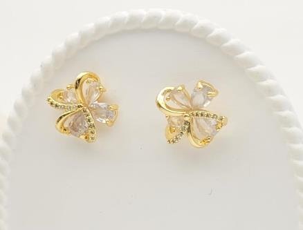 Arete Huggie Baño de Oro 18K