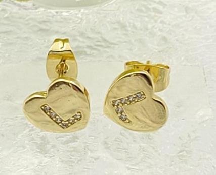 Arete Huggie Baño de Oro 18K
