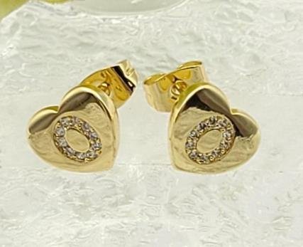Arete Huggie Baño de Oro 18K