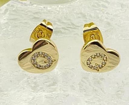 Arete Huggie Baño de Oro 18K