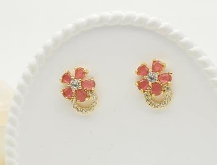 Arete Huggie Baño de Oro 18K