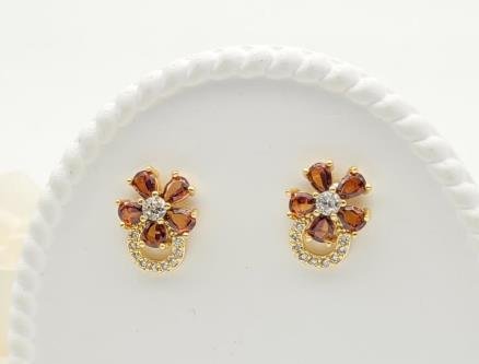 Arete Huggie Baño de Oro 18K