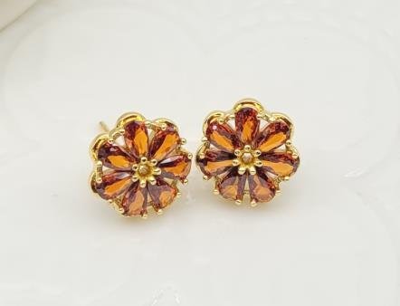 Arete Huggie Baño de Oro 18K