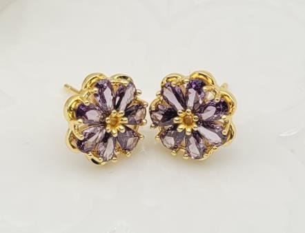 Arete Huggie Baño de Oro 18K