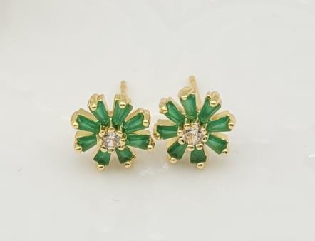 Arete Huggie Baño de Oro 18K