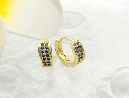 Arete Huggie Baño de Oro 18K