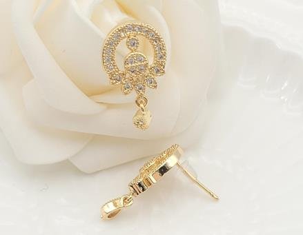 Arete Huggie Baño de Oro 18K