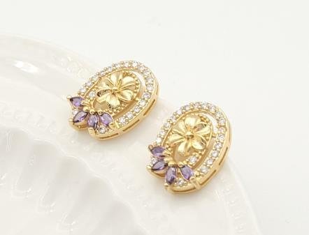 Arete Huggie Baño de Oro 18K