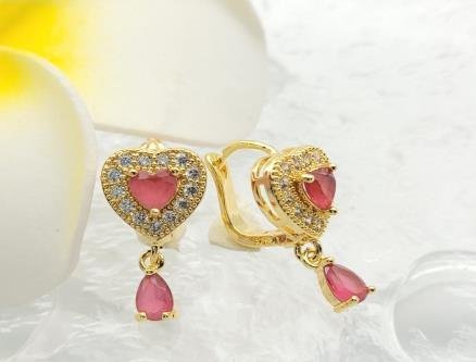 Arete Huggie Baño de Oro 18K