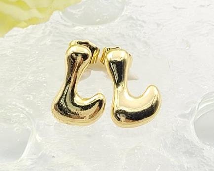 Arete Huggie Baño de Oro 18K