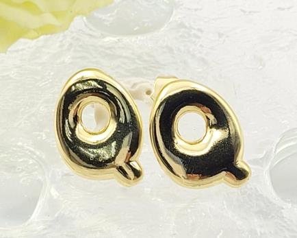 Arete Huggie Baño de Oro 18K