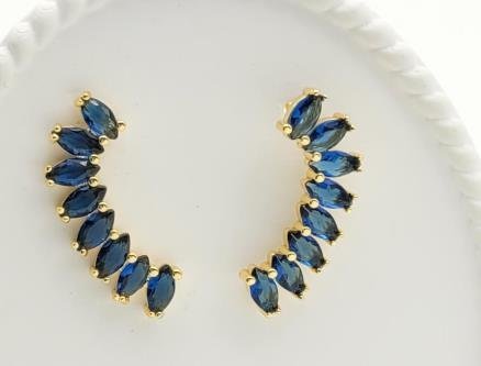 Arete Huggie Baño de Oro 18K