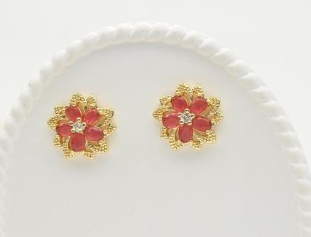 Arete Huggie Baño de Oro 18K
