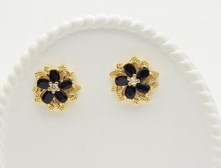Arete Huggie Baño de Oro 18K