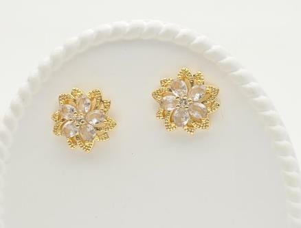 Arete Huggie Baño de Oro 18K