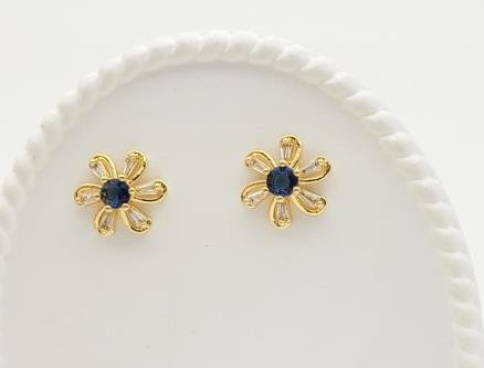 Arete Huggie Baño de Oro 18K