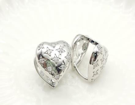 Arete Huggie Baño de Rodio