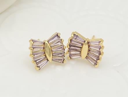Arete Huggie Baño de Oro 18K