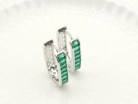 Arete Huggie Baño de Rodio